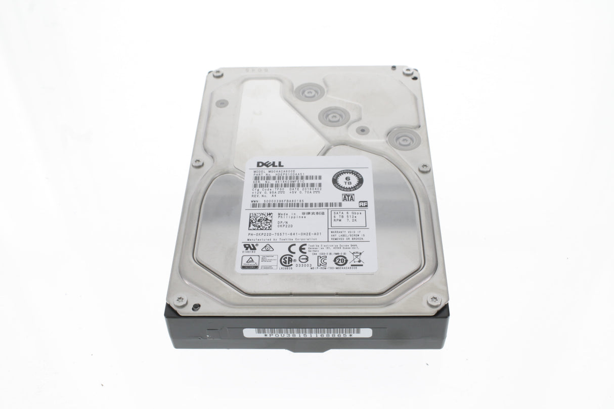 6TB 7.2K 6G SATA 3.5"