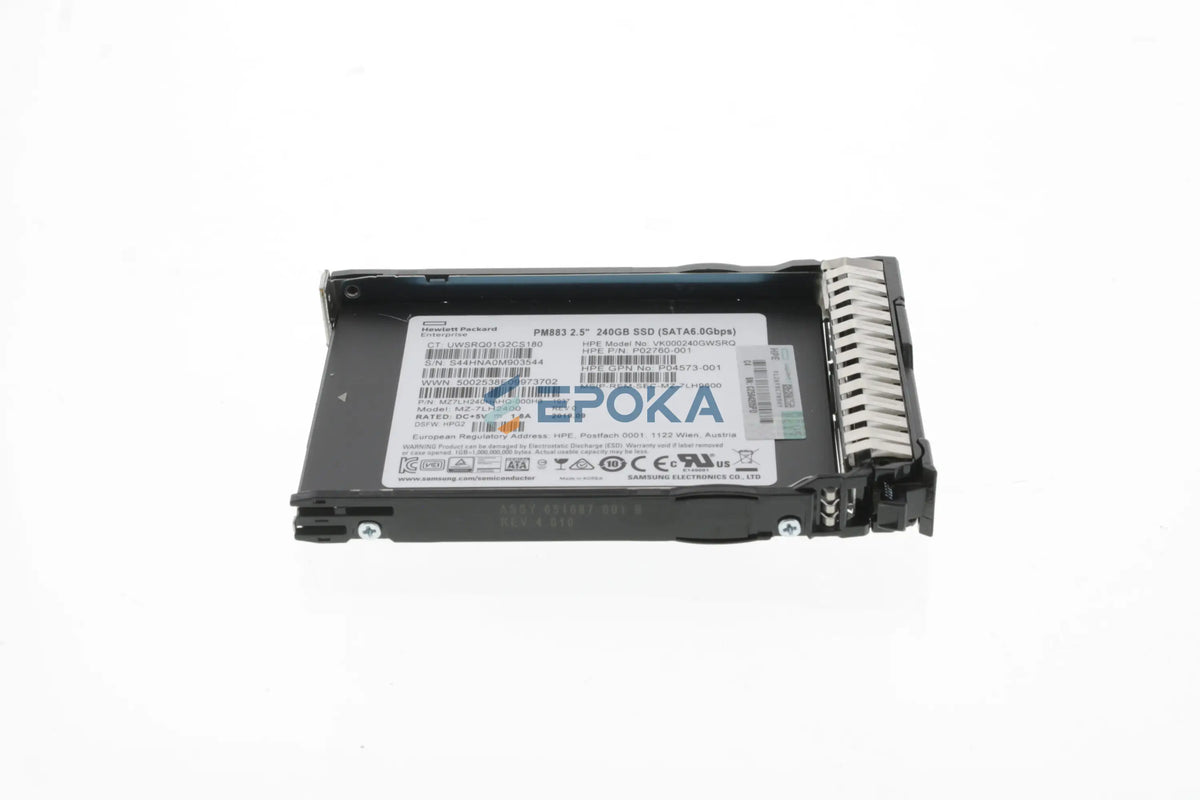 HPE 240GB SATA 6G Read Intensive SFF SC PM883 SSD