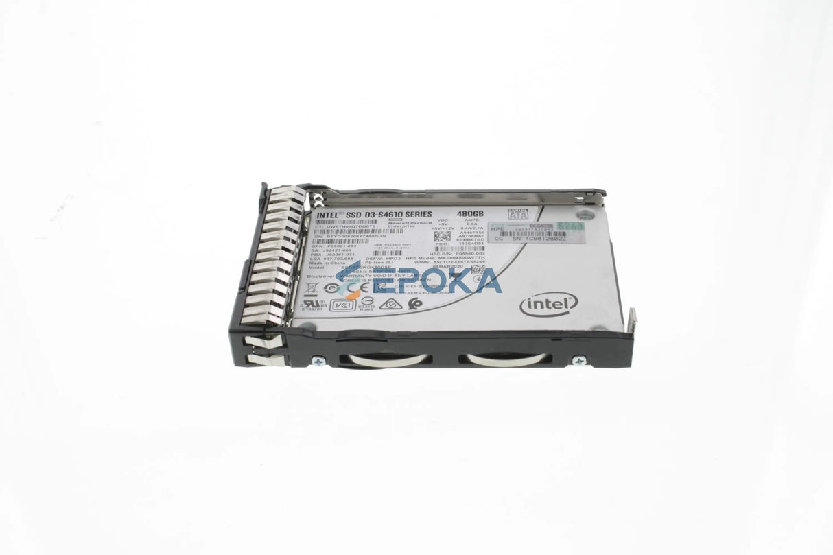 HPE 480GB SATA 6G Mixed Use SFF (2.5in) SC SSD