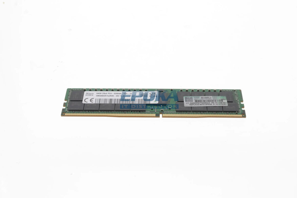 HP P06035-B21 HPE 64GB (1x64GB) Dual Rank x4 DDR4-3200 CAS-22-22-22 Registered Smart Memory Kit
