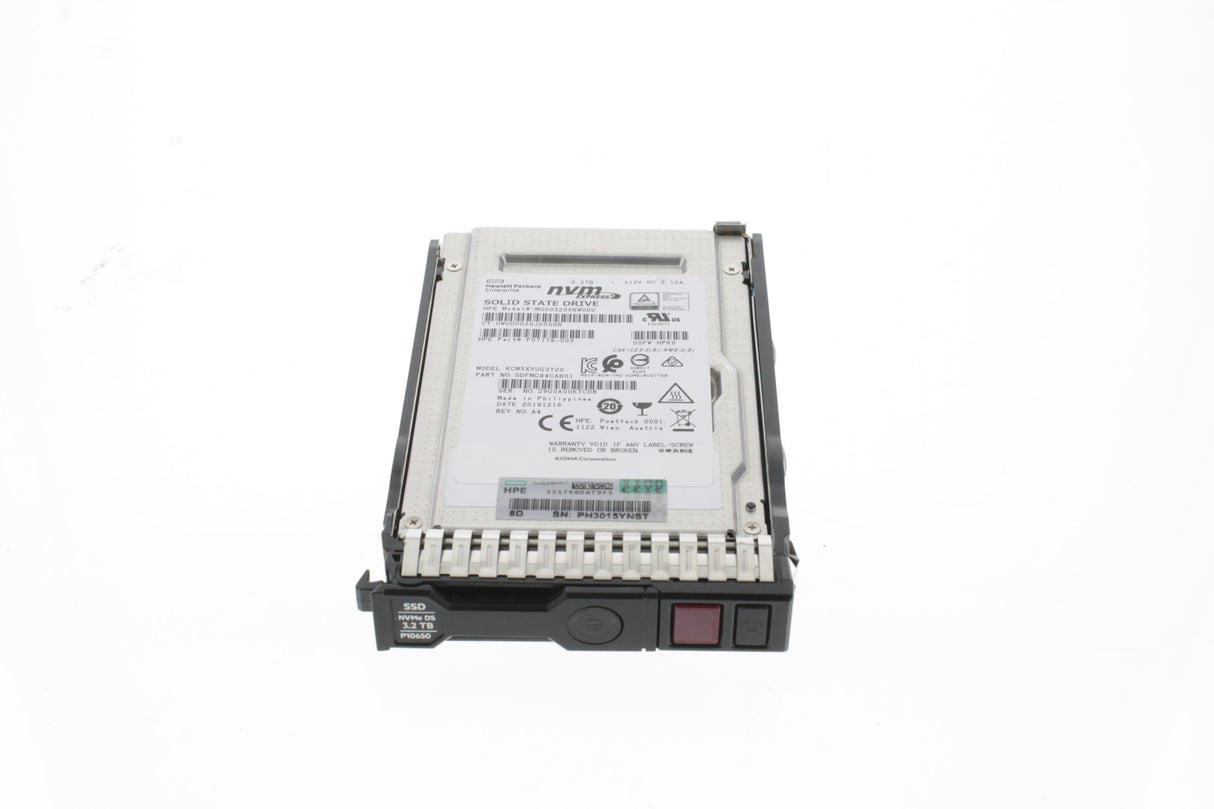 HPE 3.2TB NVMe x4 Lanes Mixed Use SFF (2.5in) SCN SSD
