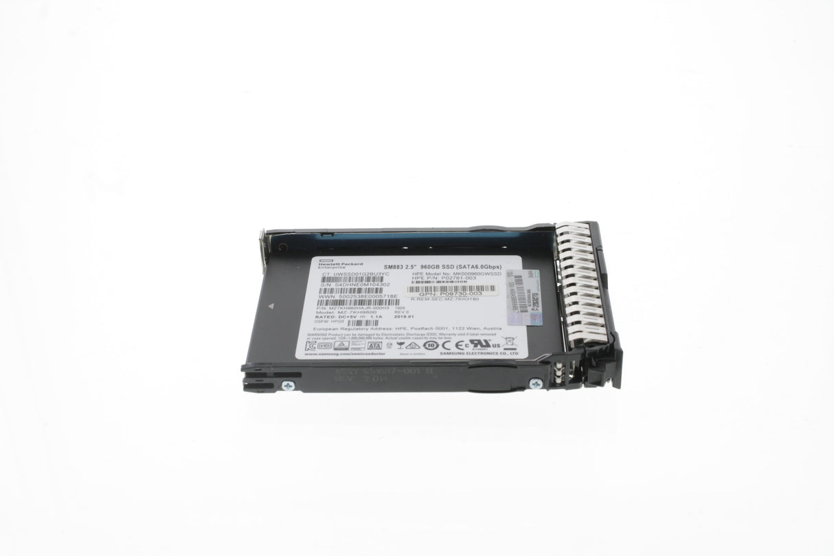 HP P07926-B21 HP 960GB SATA 6G Mixed Use SFF (2.5in) SC DS SSD