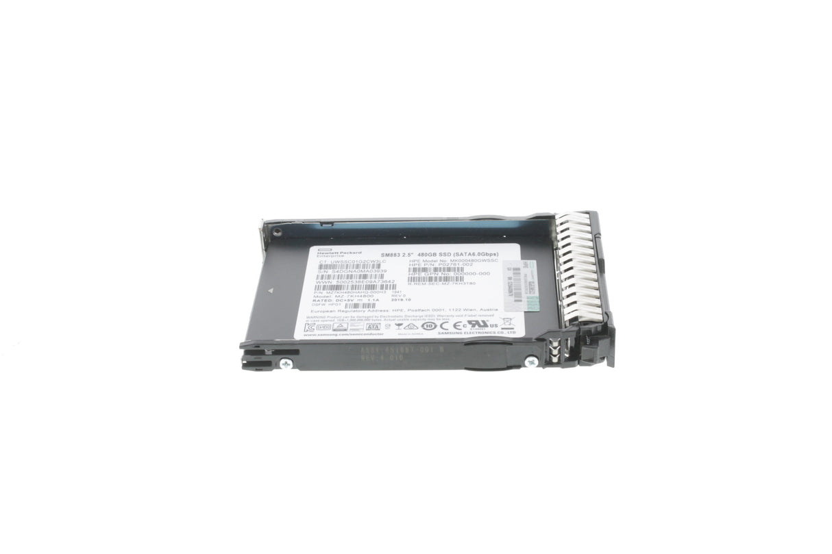 HP P09713-B21 HPE 480GB SATA 6G Mixed Use SFF (2.5in) SC DS SSD