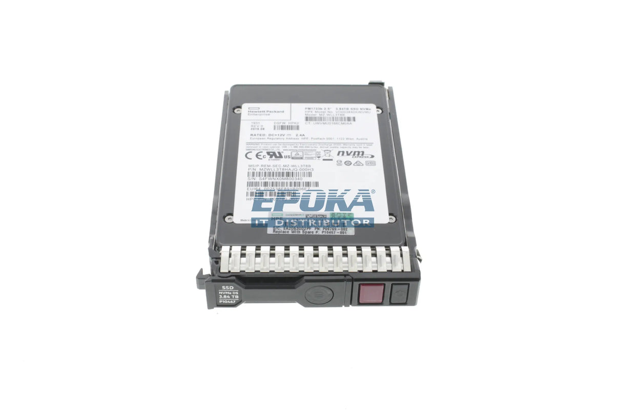 HP P10216-B21 HPE 3.84TB NVMe x4 Lanes Read Intensive SFF (2.5in) SCN 3yr Wty Digitally Signed Firmware SSD