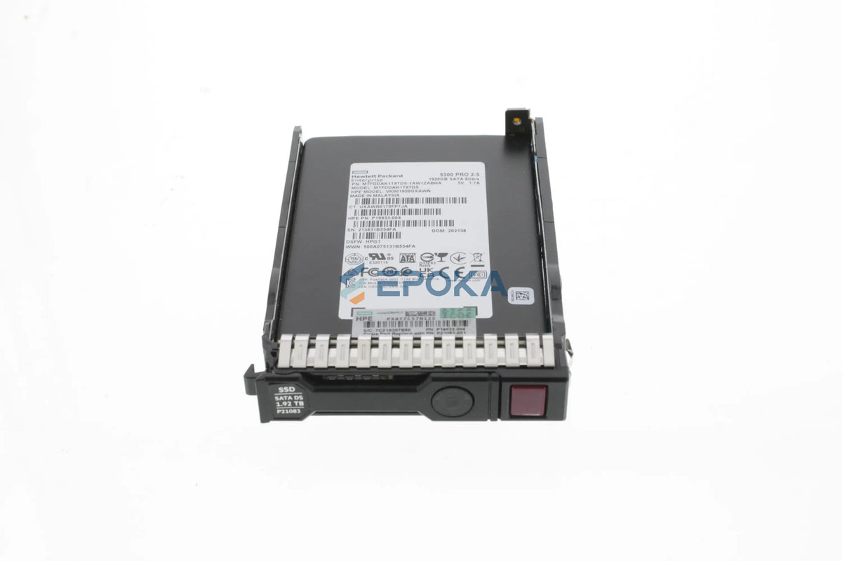 HPE 1.92TB SATA 6G Read Intensive SFF (2.5in) SC SSD