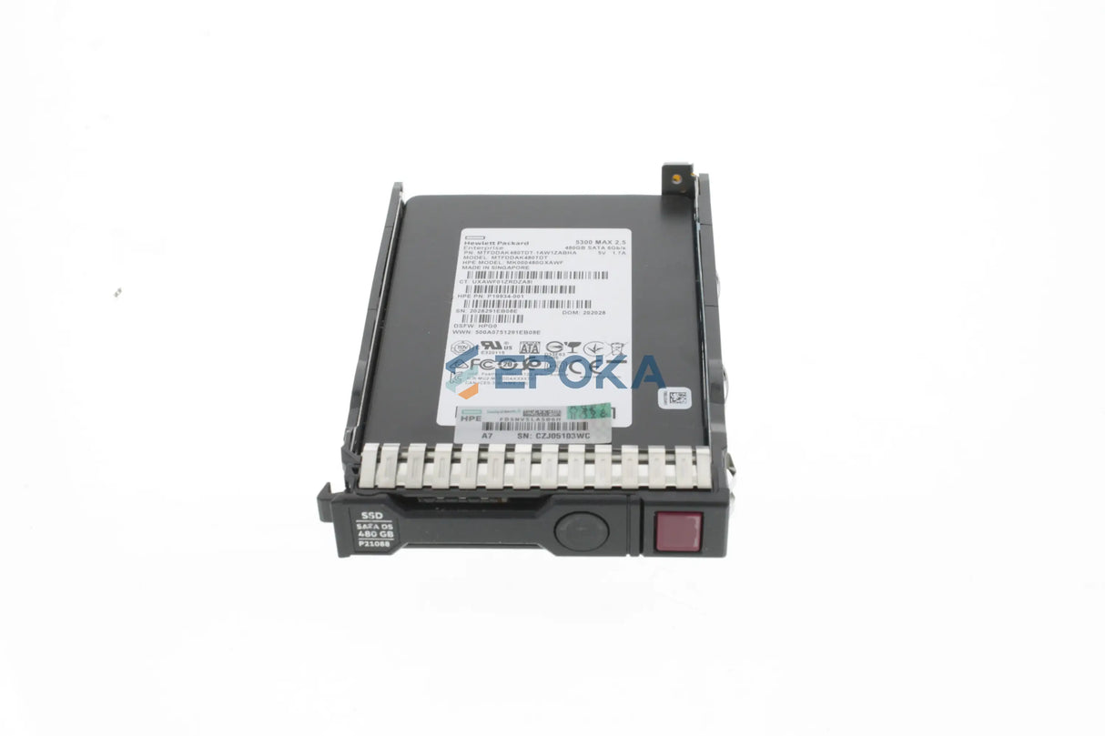 HPE 480GB SATA 6G Mixed Use SFF (2.5in) SC 5300M SSD