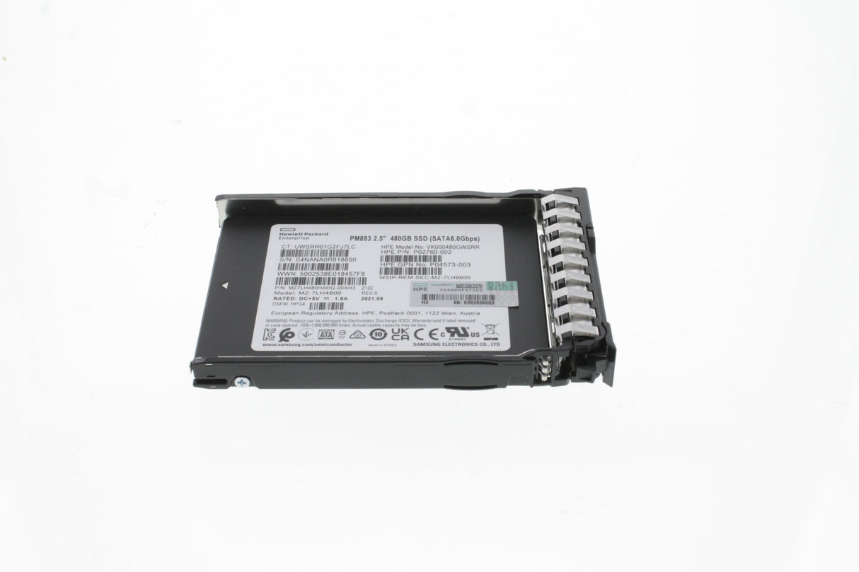 HP P40497-B21 HPE 480GB SATA 6G Read Intensive SFF SSD