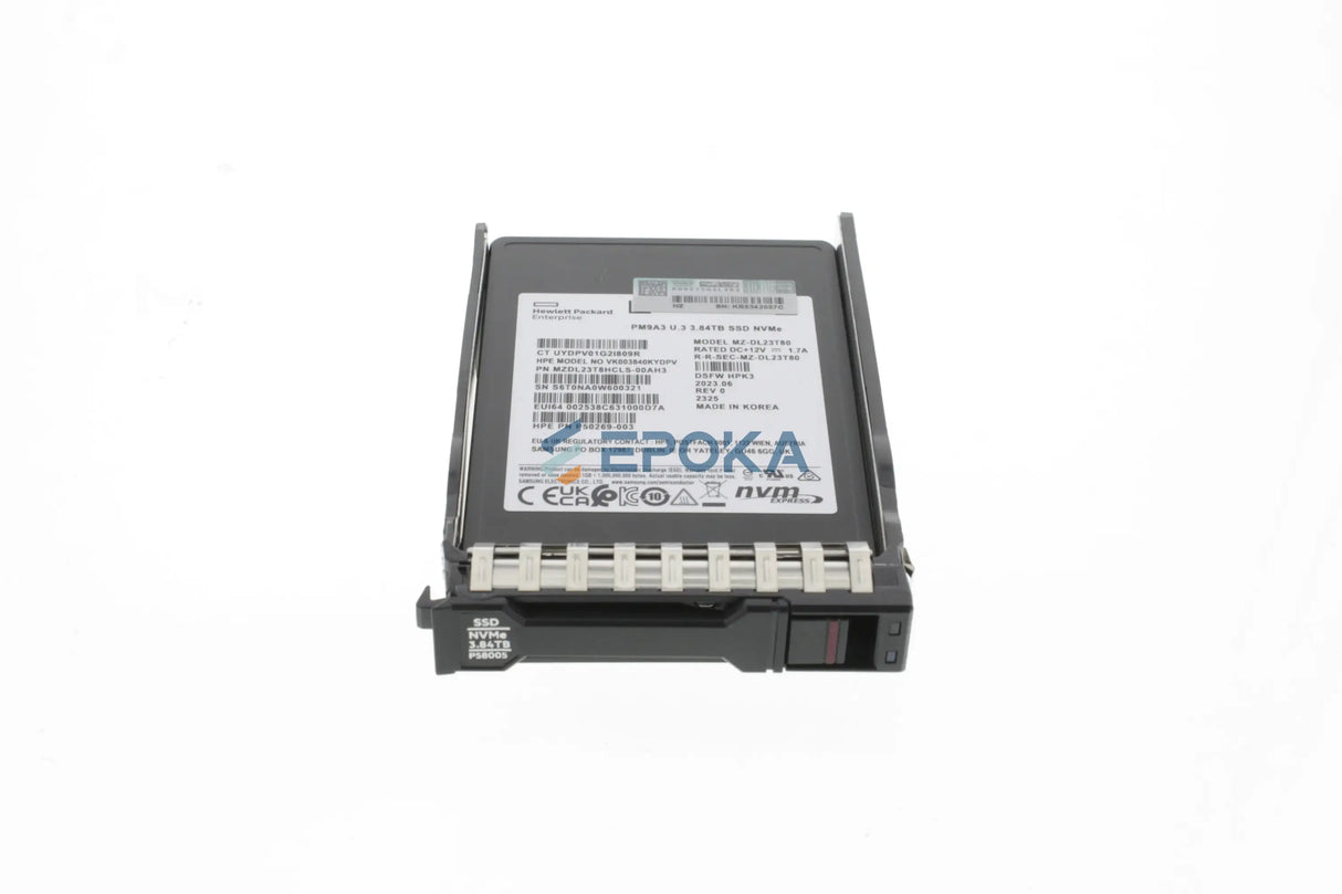 HP P57758-B21 HPE DX 3.84TB NVMe Gen4 Mainstream Performance Read Intensive SFF BC U.3 Static Multi Vendor FIO SSD