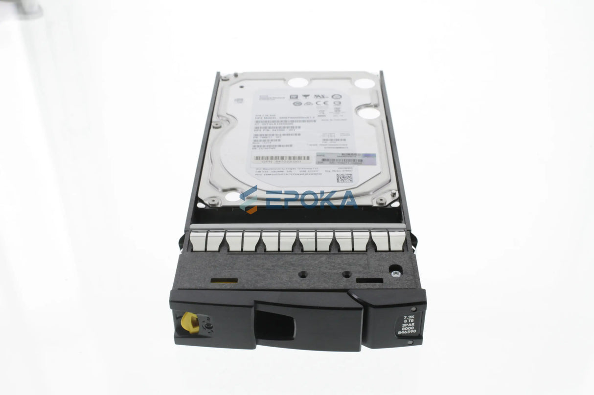 HP P9B44B 8TB SAS drive - 3.5-inch Large Form Factor (LFF), 7,200 RPM, 3PAR drive model SMKP8000S5xeN7.2 - For