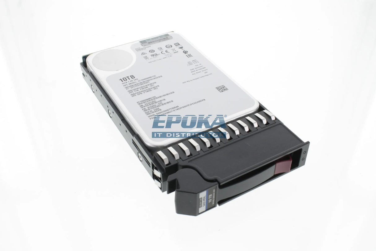HP P9M82A HPE MSA 10TB 12G SAS 7.2K rpm LFF (3.5in) Midline 512e Hard Drive