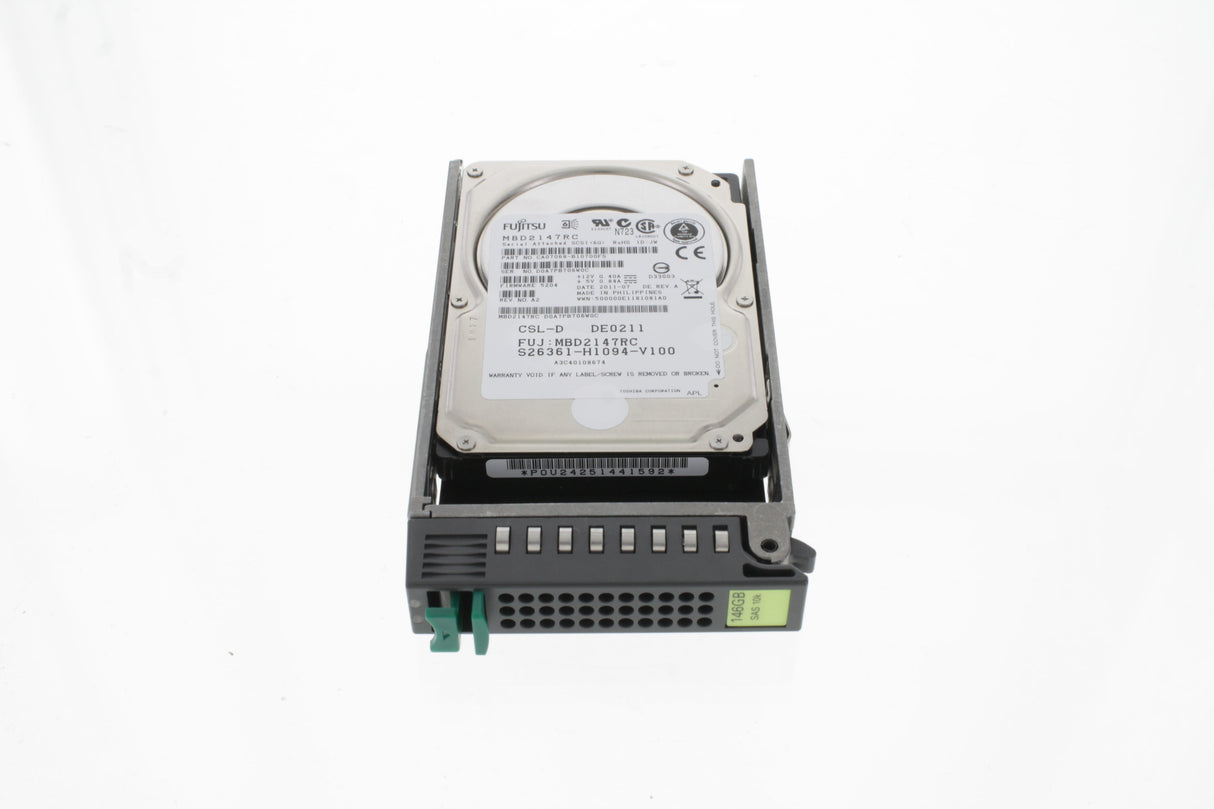 FUJITSU S26361-H1094-V100 146GB SAS 6Gb/s 2.5" 10K Hard Disc