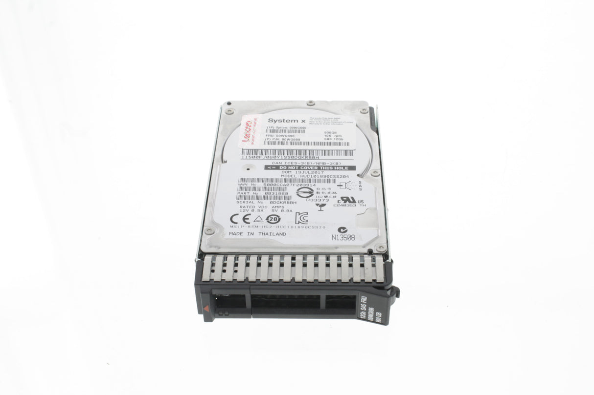 IBM 00WG690 600GB 10K 12Gbps SAS 2.5" G3HS