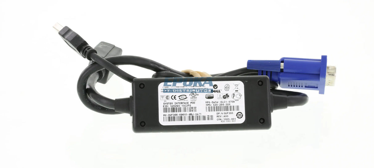 Dell 0UF366 USB KVM Switch