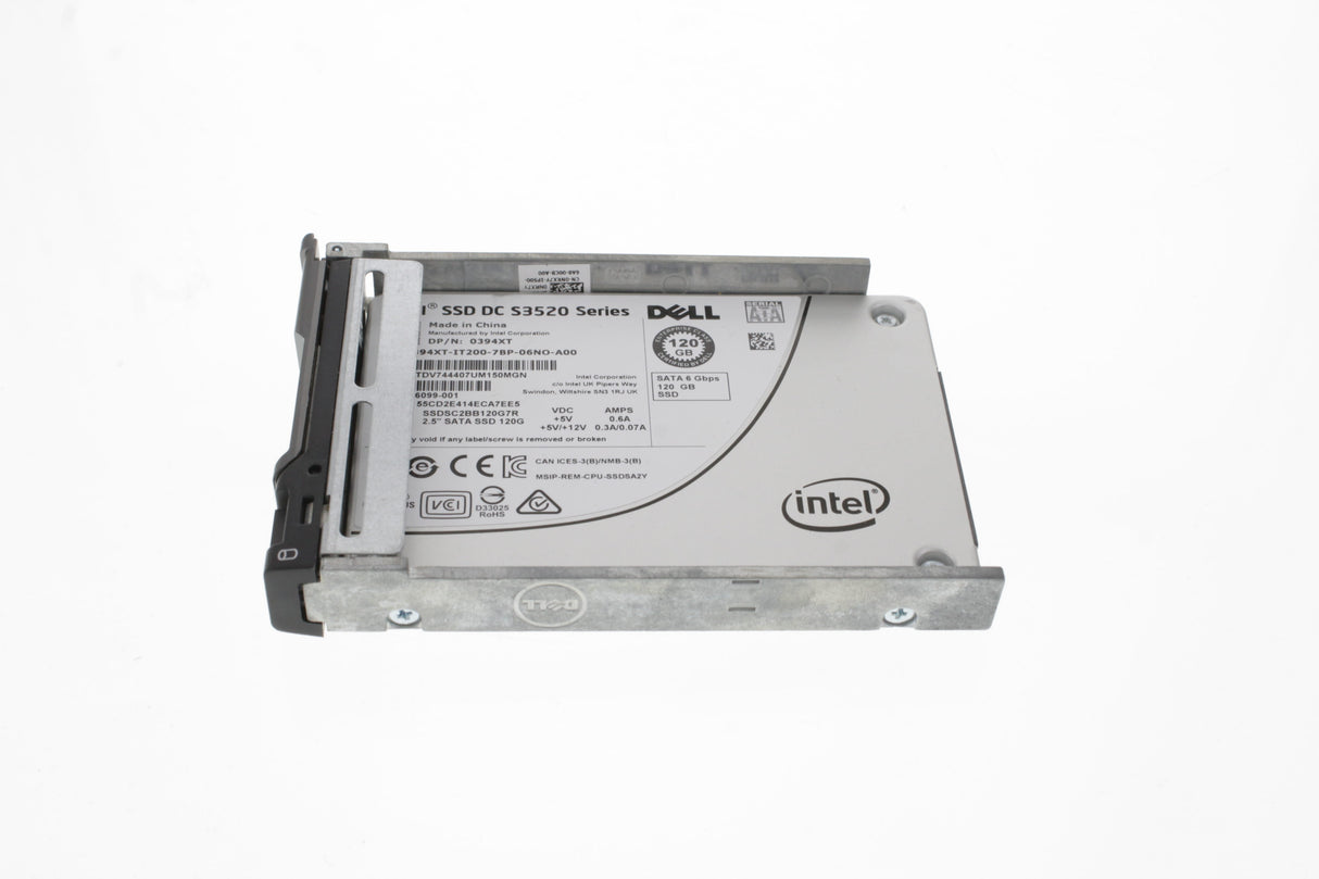 Dell 394XT Disk 120GB SSD 6G SATA 2.5" RI MLC