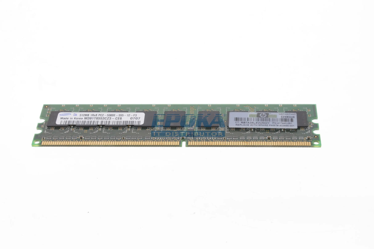 HP 433555-001 HP 512MB PC2-5300 DDR2 DIMM