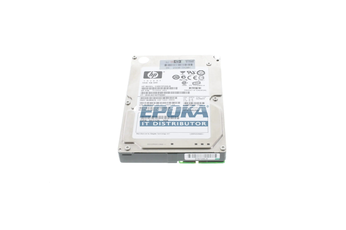 HP 537805-B21 HPE 72GB 6G SAS 15K RPM SFF (2.5-INCH) NON-HOT PLUG DUAL PORT ENTERPRISE 3YR WARRANTY HARD DRIVE