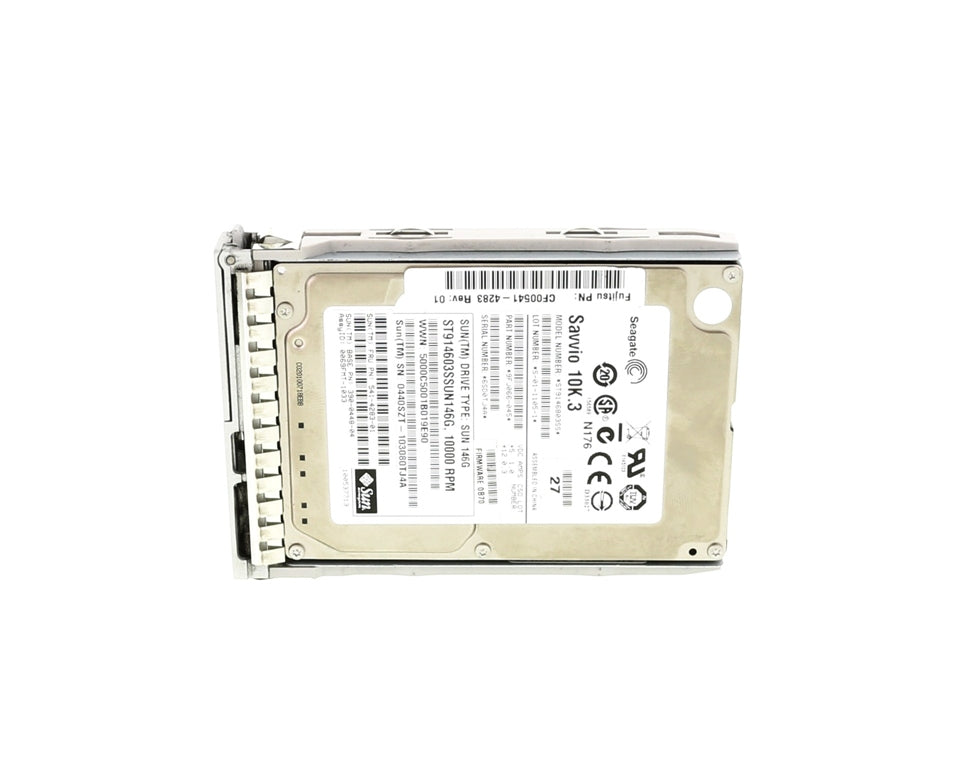 Sun 541-4283 146GB 10000 RPM SAS, Disk Assembly with 1 bracket and 1 disk, RoHS:Y NEMO