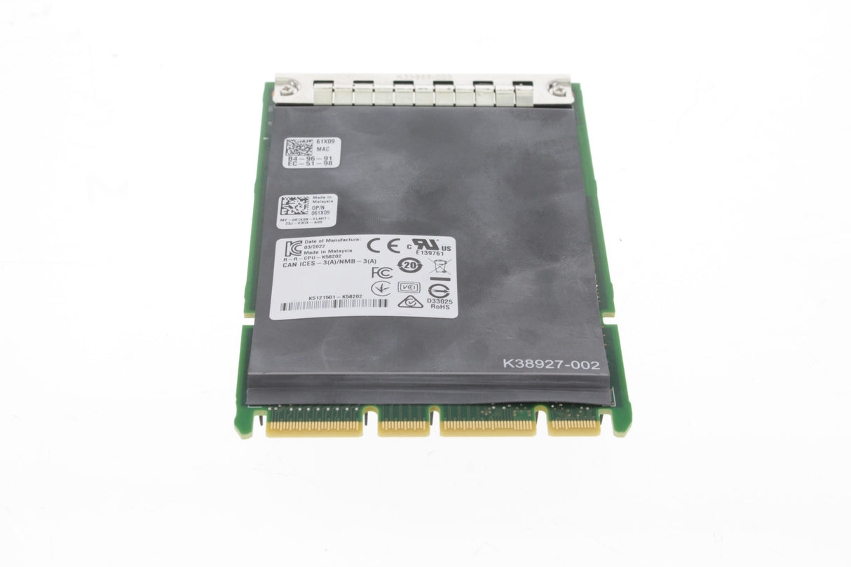 Dell 61X09 DELL Intel E810-XXVDA2 Dual Port 25G SFP28