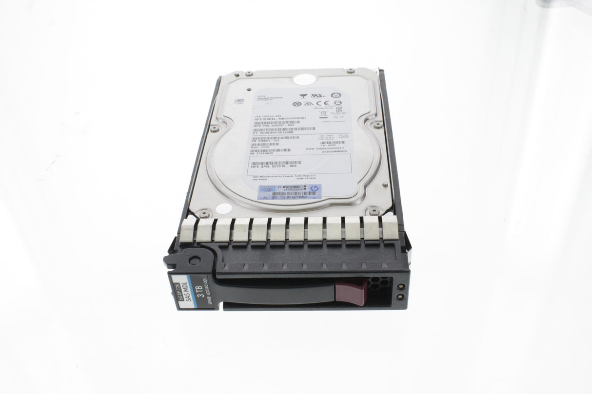 HP 625031-B21 HP 3TB SAS 7.2K 3.5in DP MDL H