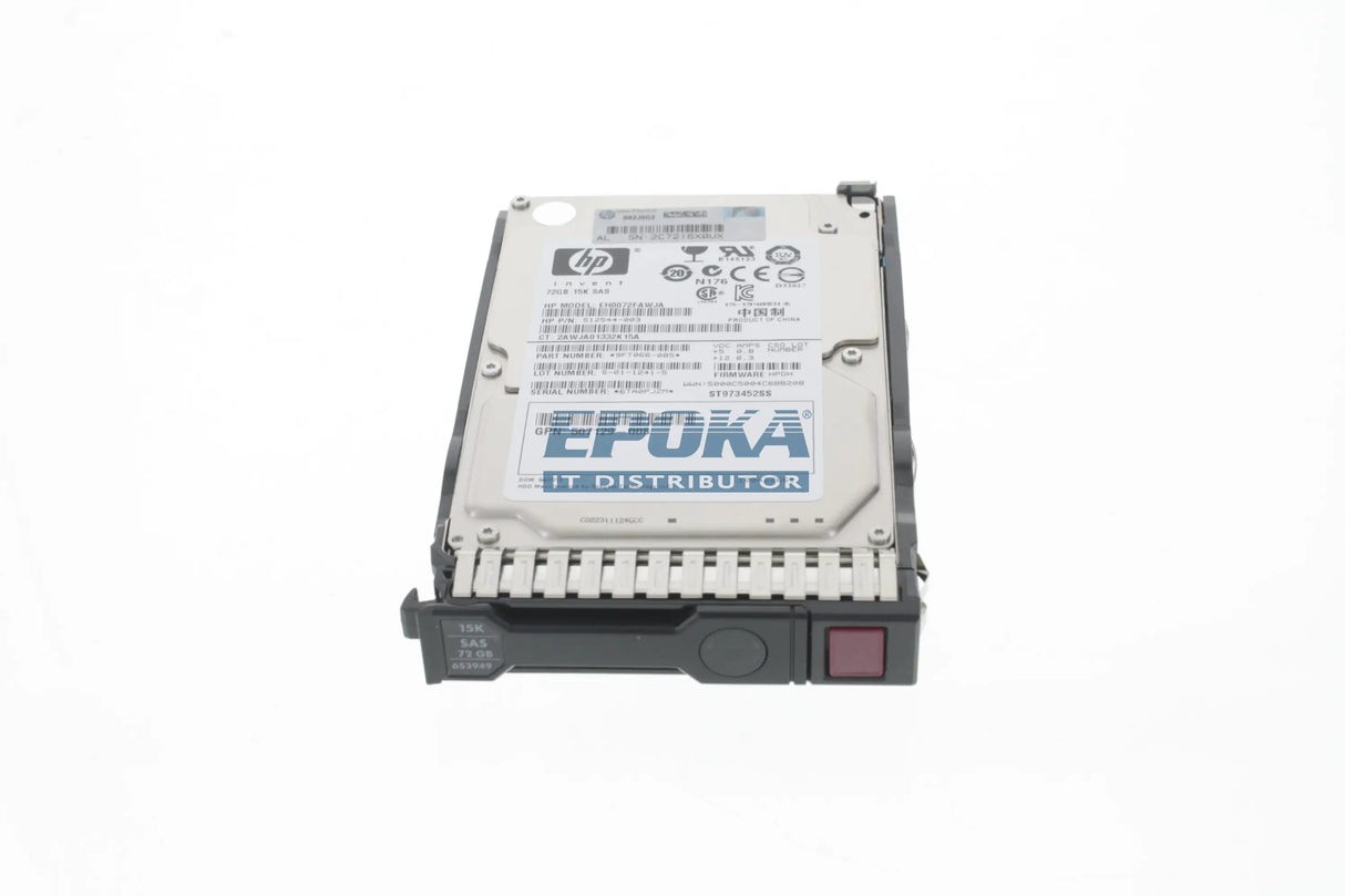 HP 652597-B21 HP 72GB 6G SAS 15K rpm SFF (2.