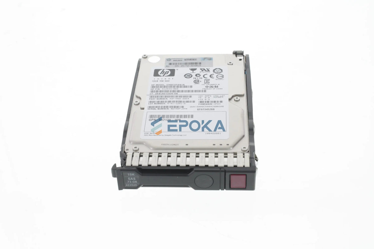 HP 652597-B21 HP 72GB 6G SAS 15K rpm SFF (2.