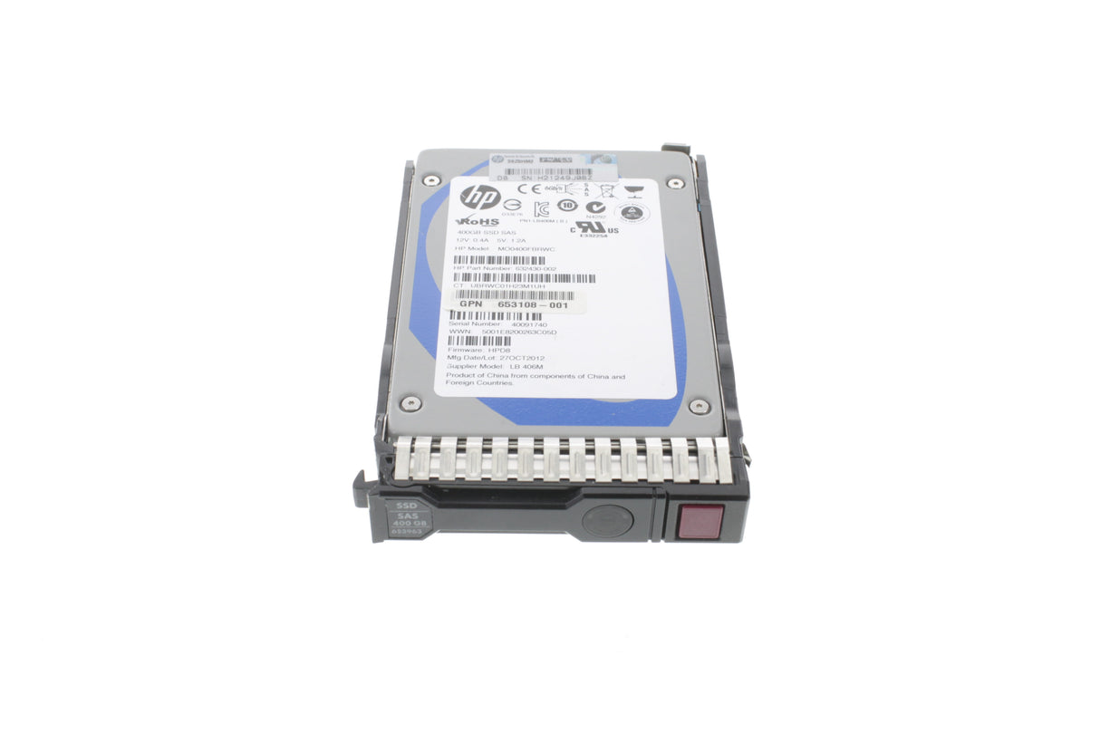 HP 653105-B21 HP 400GB 6G SAS MLC SFF (2.5-i