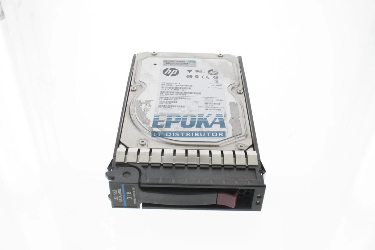 HP 657583-B21 HP 3TB 7,200 RPM 3G SATA 3.5IN