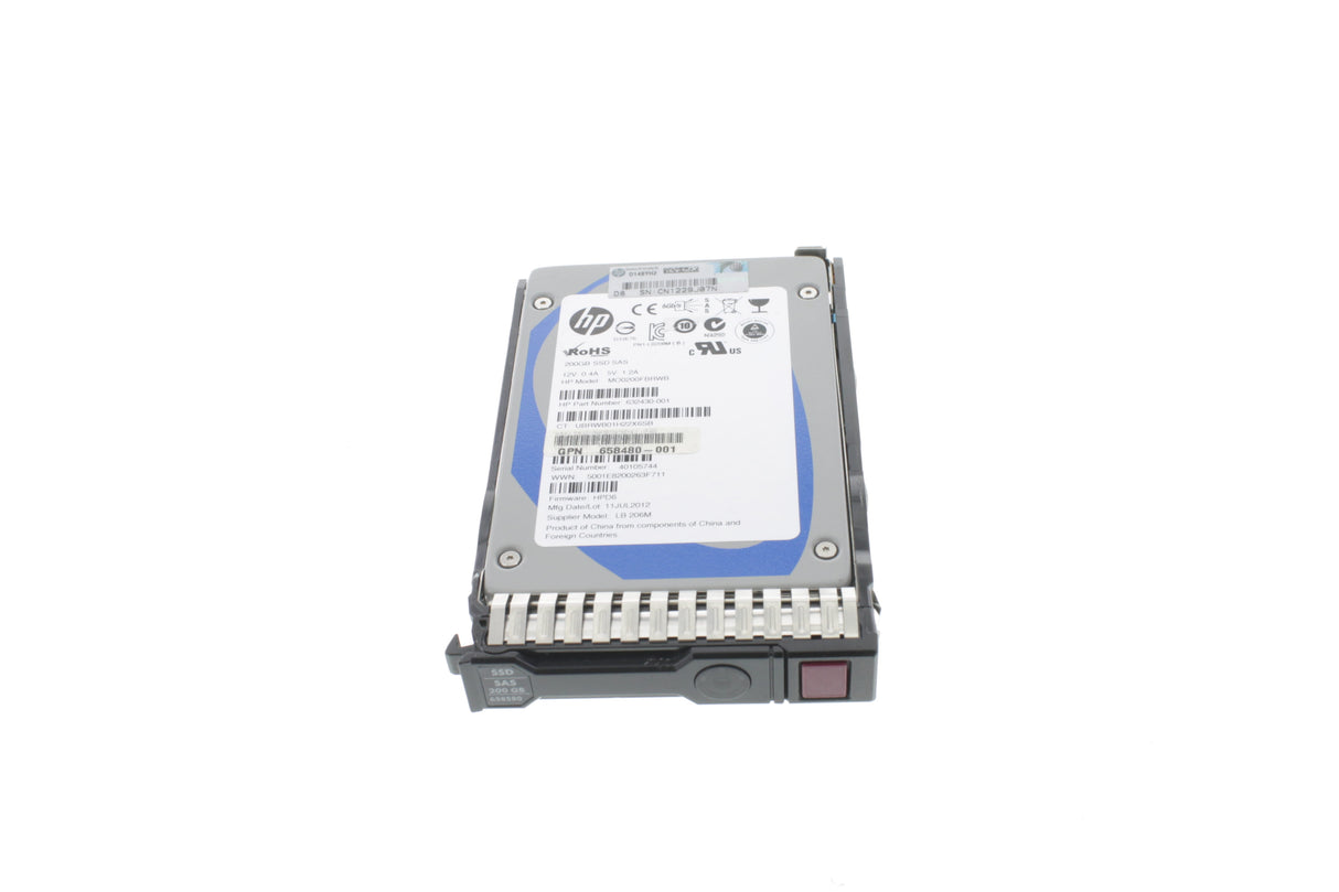 HP 658478-B21 HP 200GB 6G SAS MLC SFF (2.5-I