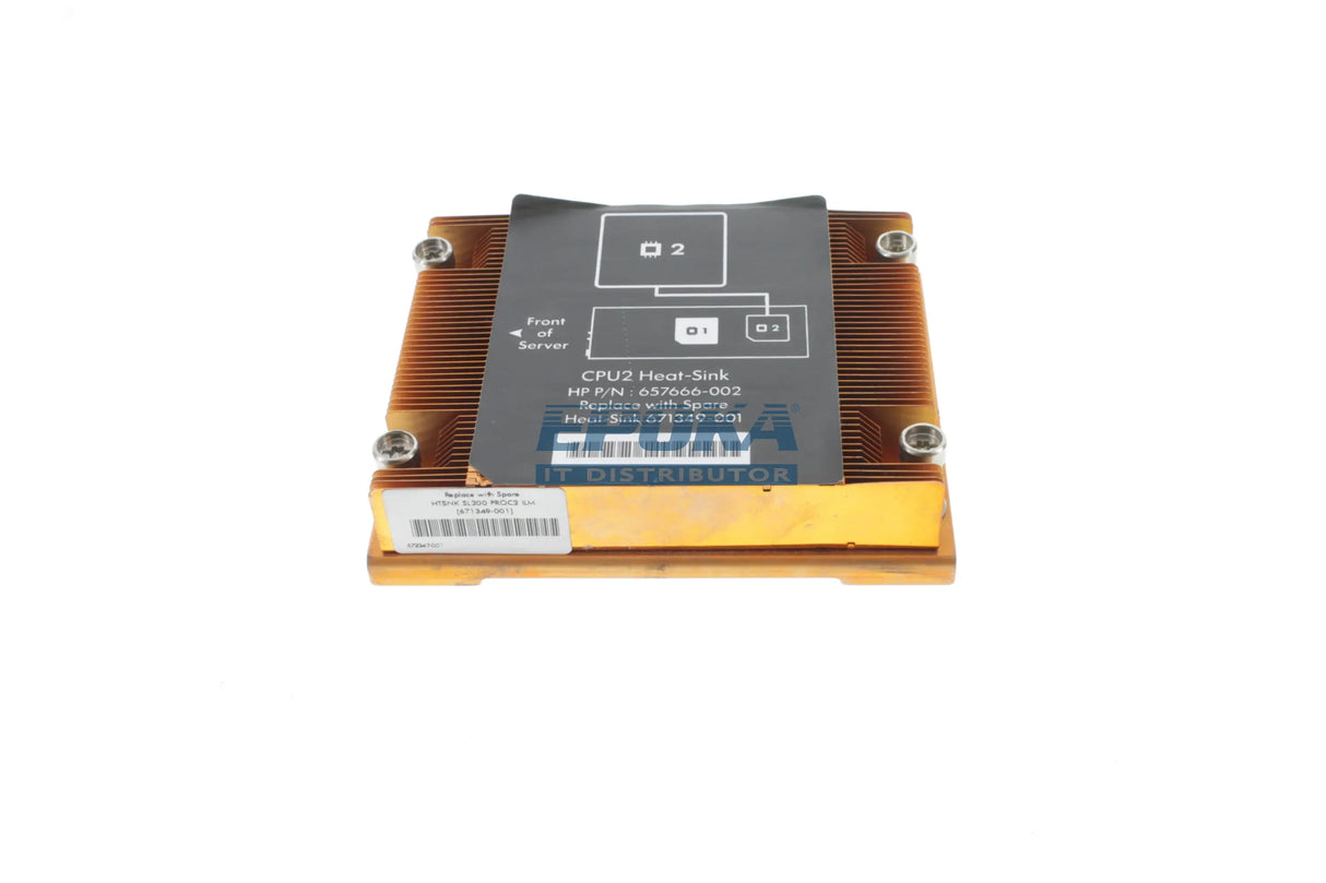 HP 671349-001 HP SL200 Gen8 CPU2 Heatsink
