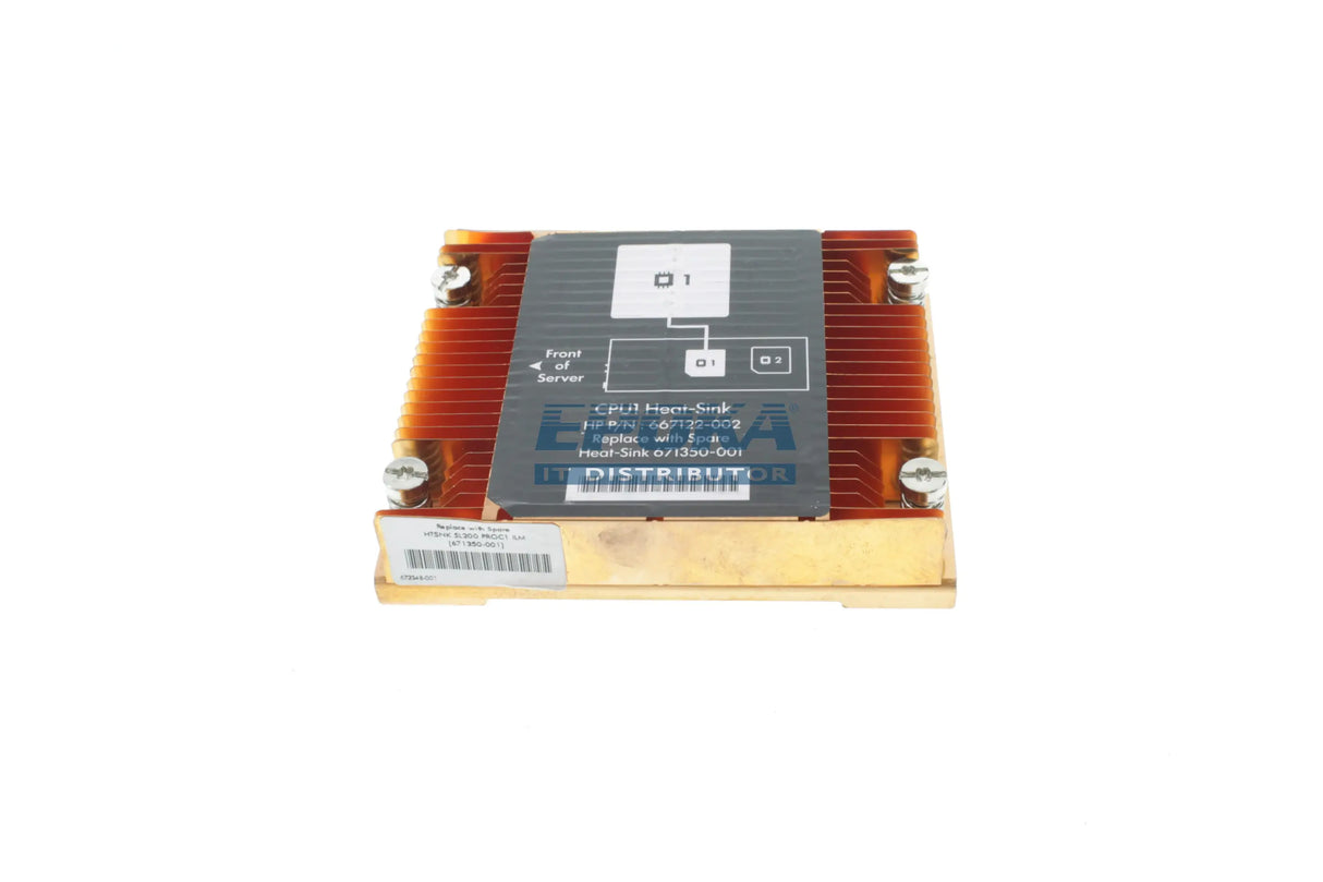 HP 671350-001 HP SL200 Gen8 CPU1 Heatsink