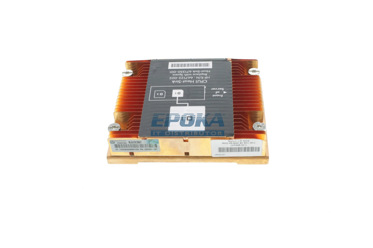HP 671350-001 HP SL200 Gen8 CPU1 Heatsink