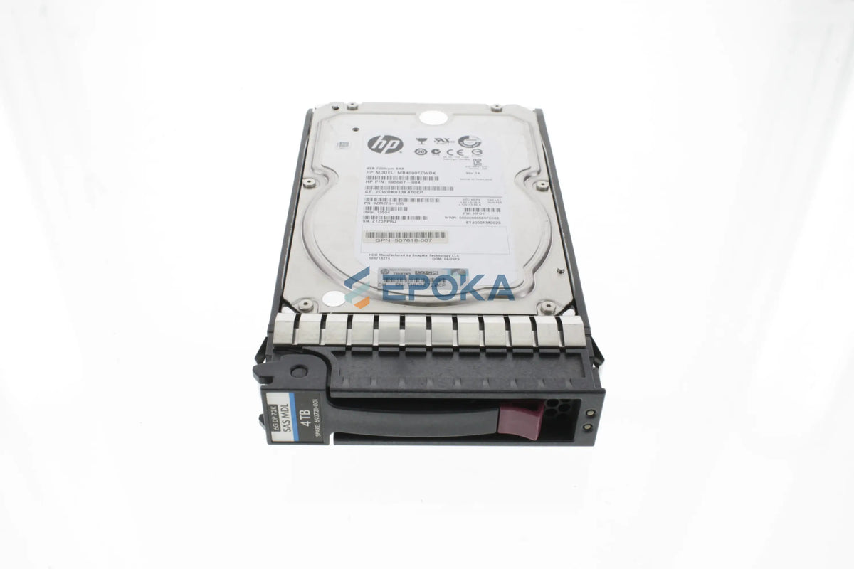 HP 693689-B21 HP 4TB 6G SAS 7.2K rpm LFF