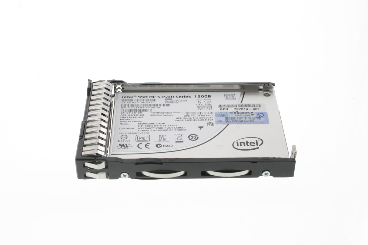 HP 717965-B21 HP 120GB 6G SATA Value Endurance SFF 2.5-in SC Enterprise Boot Solid State Drive
