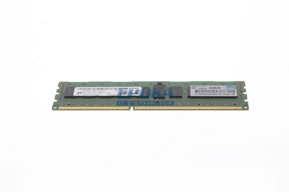 HP 731765-B21 HP 8GB 1Rx4 PC3L-12800R-11 Kit
