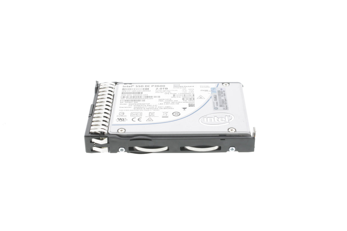 HP 765044-B21 HPE 2TB NVMe x4 Lanes Mixed Use SFF SCN SSD