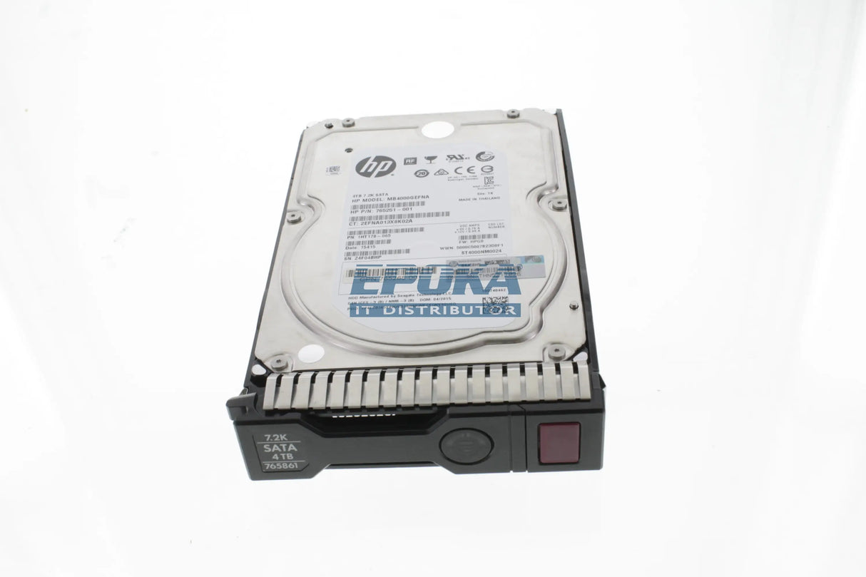 HP 765253-B21 HPE 4TB SATA 6G MIDLINE 7.2K