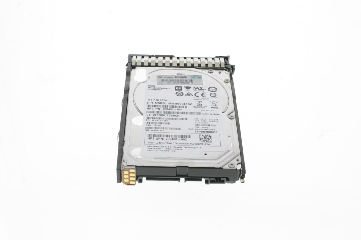 HPE 1TB SATA 6G Midline 7.2K SFF (2.5in) SC HDD