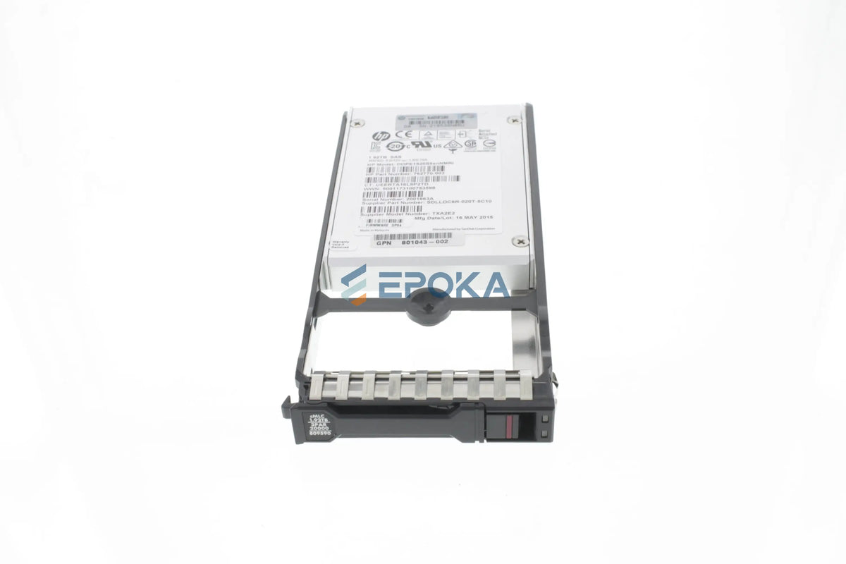 1.9TB solid state drive (SSD) - SAS 6Gb/s transfer rate, 2.5in small form factor (SFF), 3PAR model n