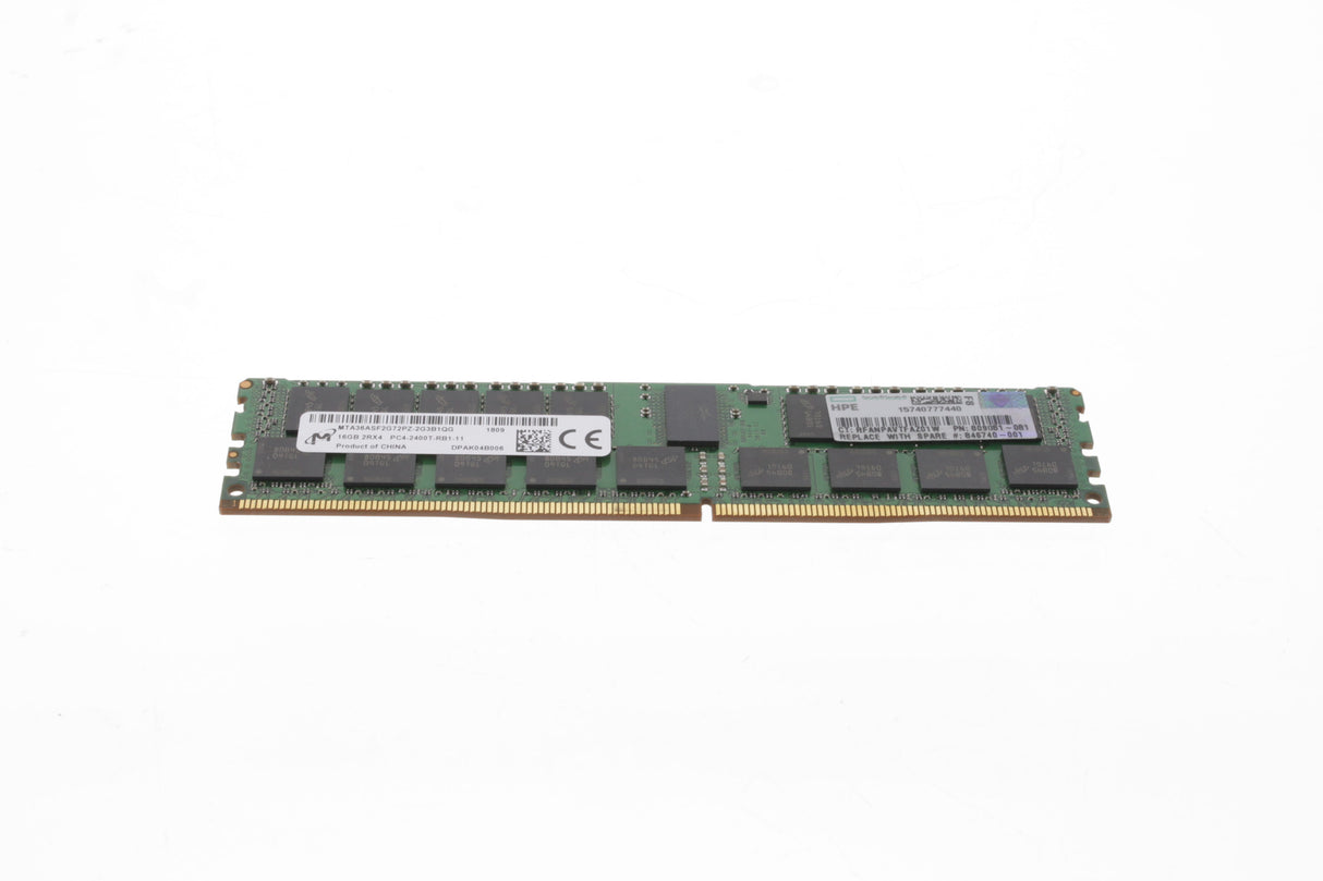 HPE 16GB 2RX4 PC4-19200T-R DDR4-2400MHZ RDIMM