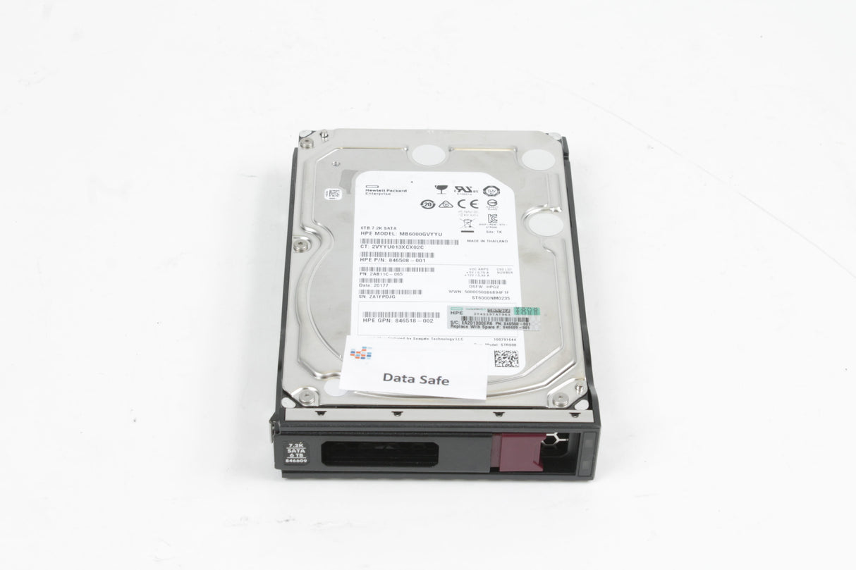 HPE 6TB SATA 6G Midline 7.2K LFF (3.5in) LP HDD