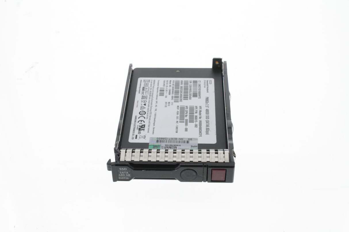 HP 868818-B21 HPE 480GB SATA 6G Read Intensive SFF (2.5in) SC 3yr Wty Digitally Signed Firmware SSD
