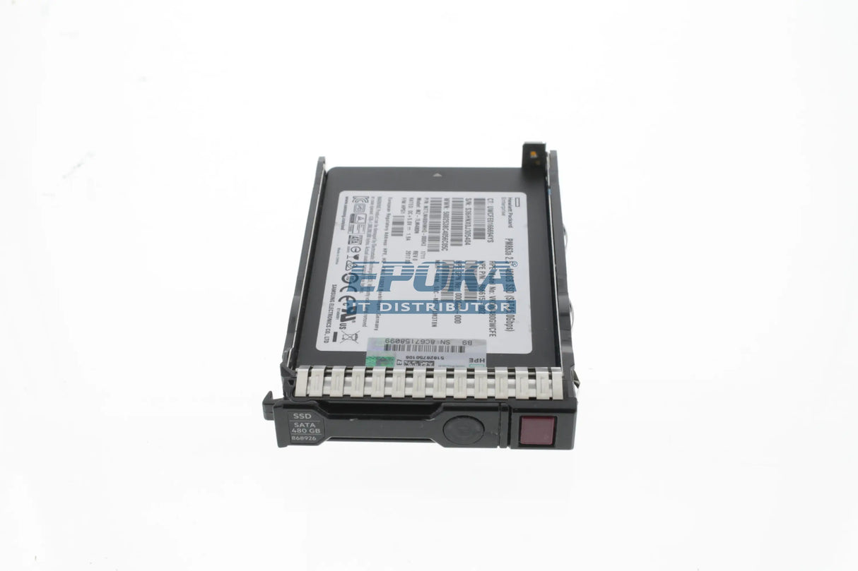 HP 868818-B21 HPE 480GB SATA 6G Read Intensive SFF (2.5in) SC 3yr Wty Digitally Signed Firmware SSD