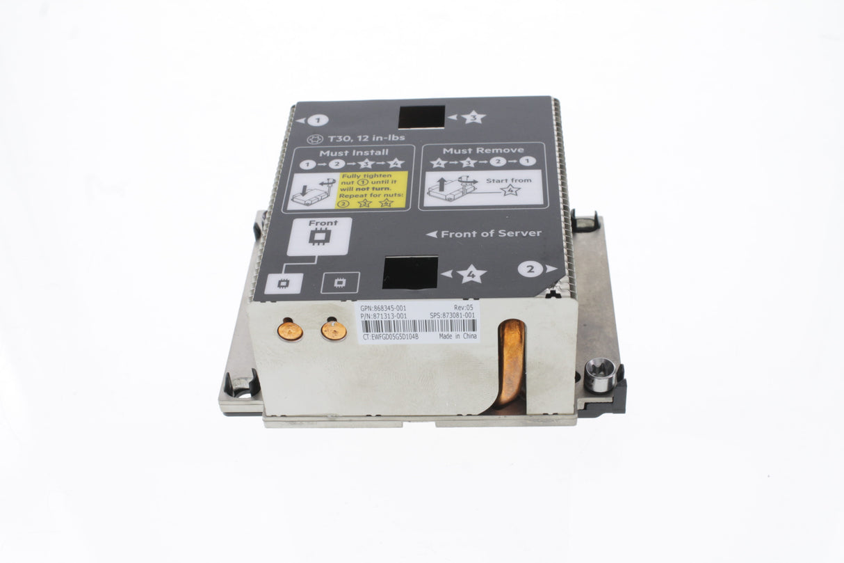 HP 873081-001 HP Synergy 480, 660 G10 Front Heatsink