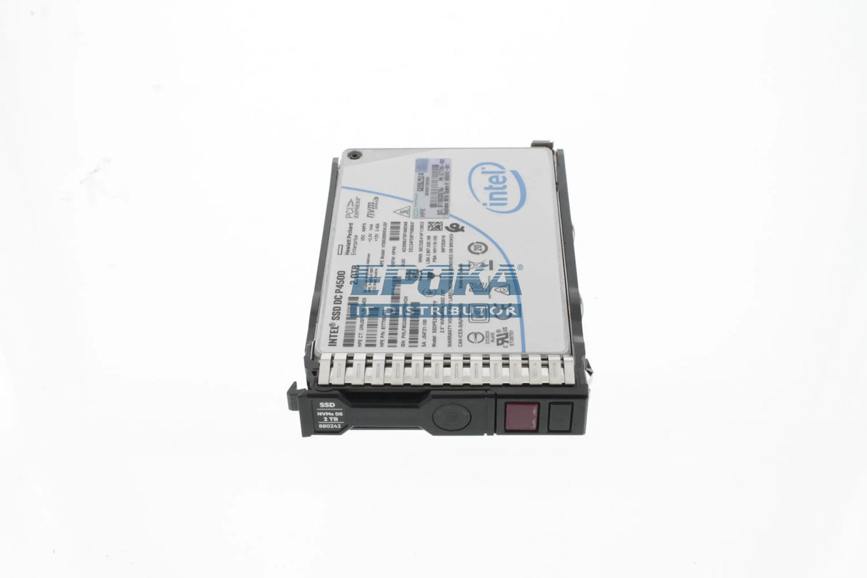 HP 877986-B21 HPE 2TB NVMe x4 Lanes Read Intensive SFF (2.5in) SCN 3yr Wty Digitally Signed Firmware SSD