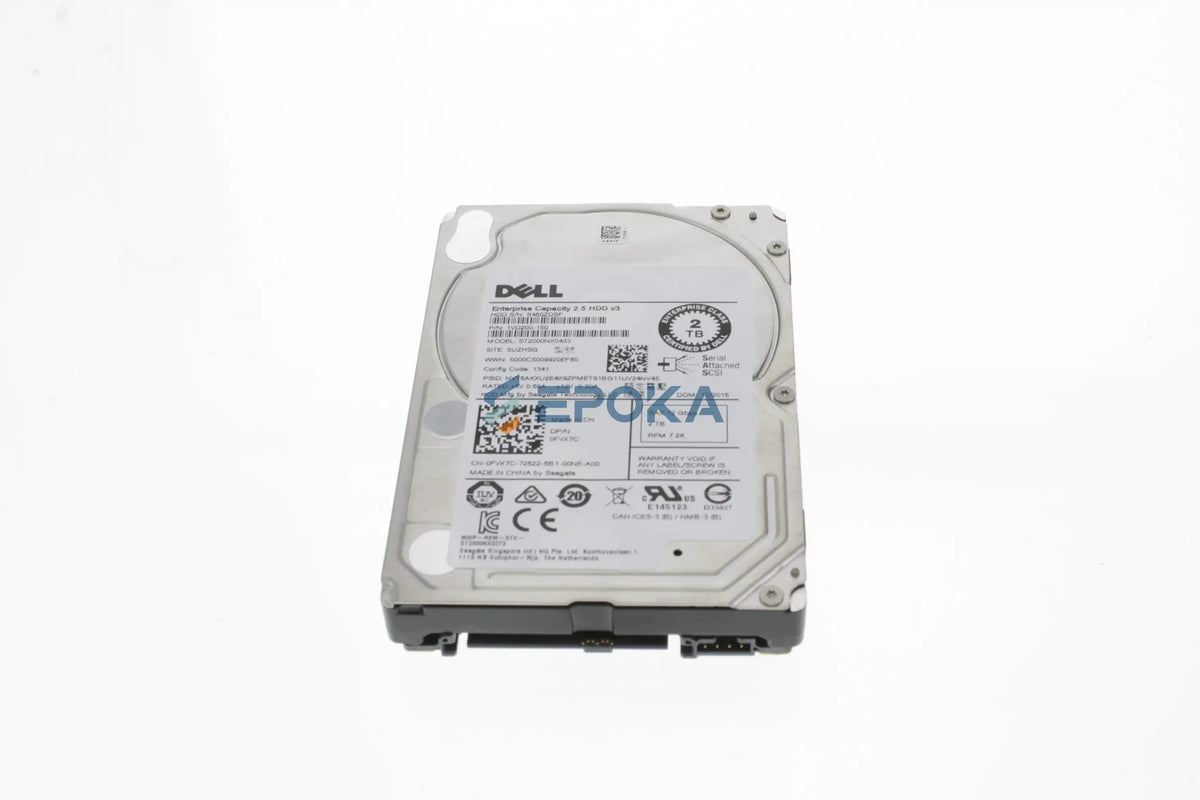 Dell GH86F 2TB 7.2K 12G SAS 2.5" 4Kn