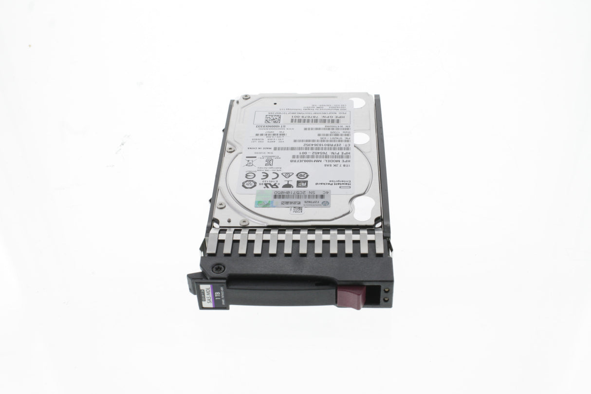 HP MSA 1TB 12G SAS 7.2K SFF (2.5in) 512e Midline