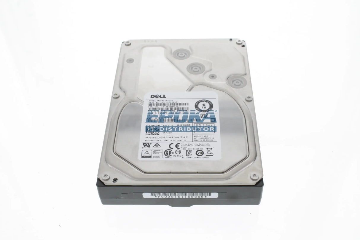 Dell KP22D 6TB 7.2K 6G SATA 3.5"