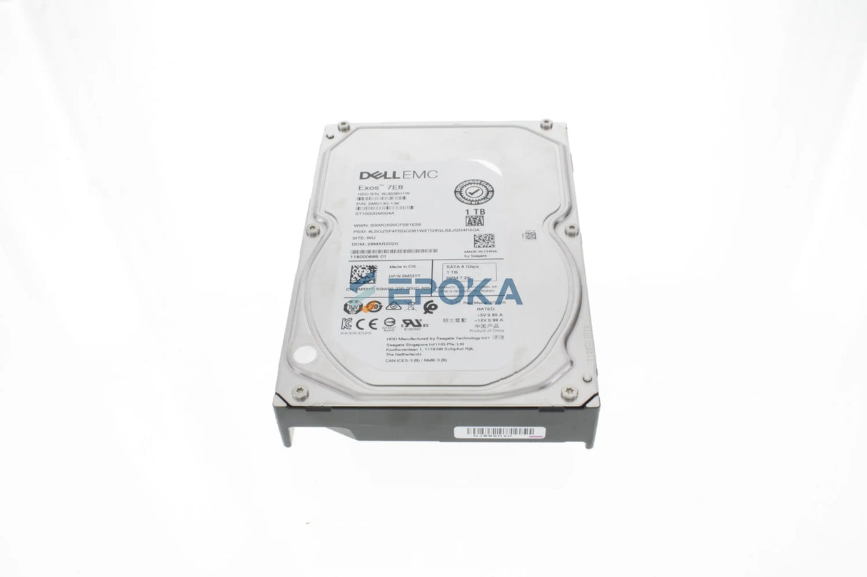 Dell M33YT Dell 1TB 7.2K 6G SATA 3.5"