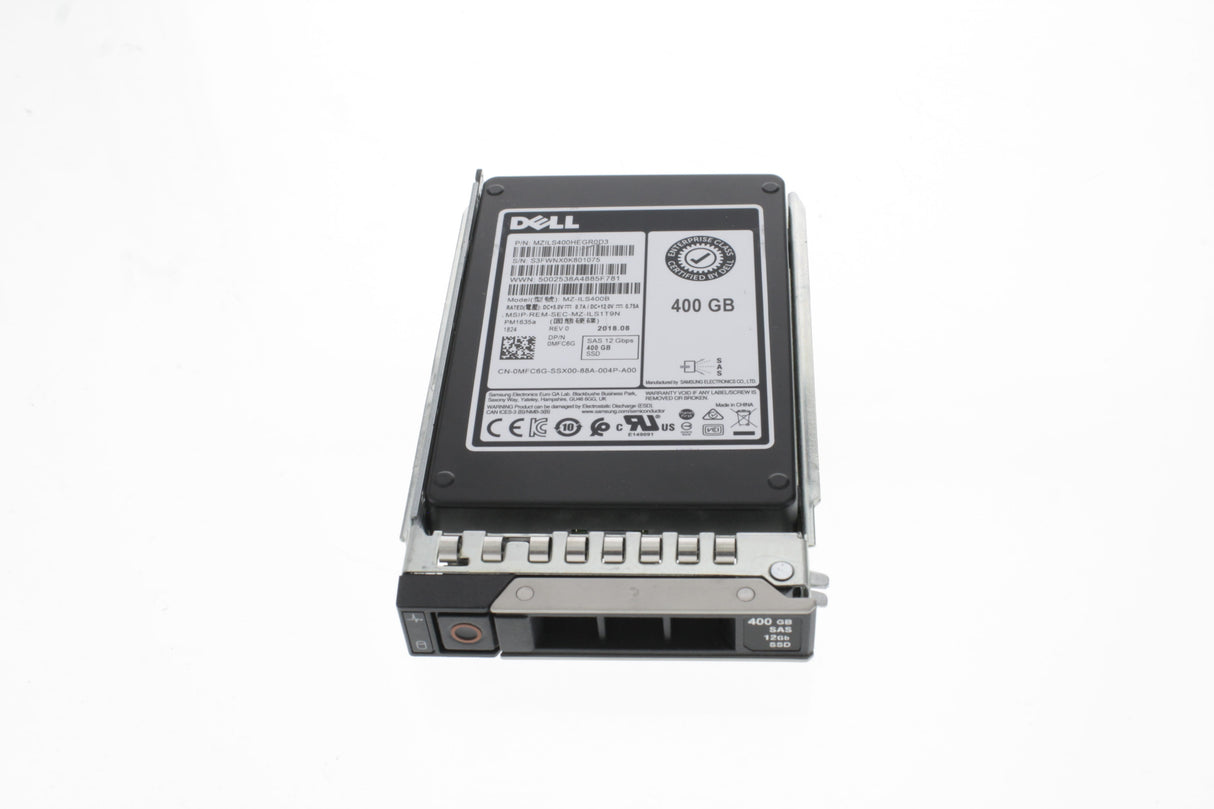 Dell MFC6G Disk 400G SSD 12G SAS 2.5" MU TLC