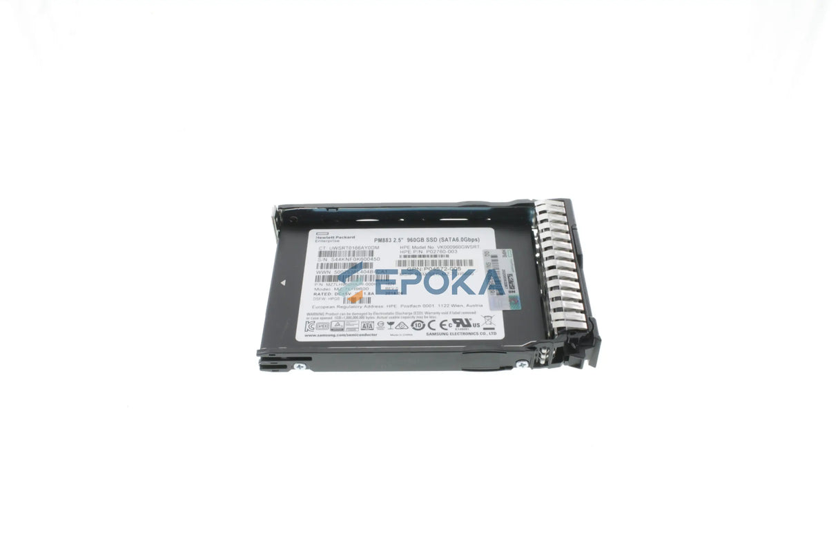 HPE 960GB SATA 6G Read Intensive SFF (2.5in) SC SSD